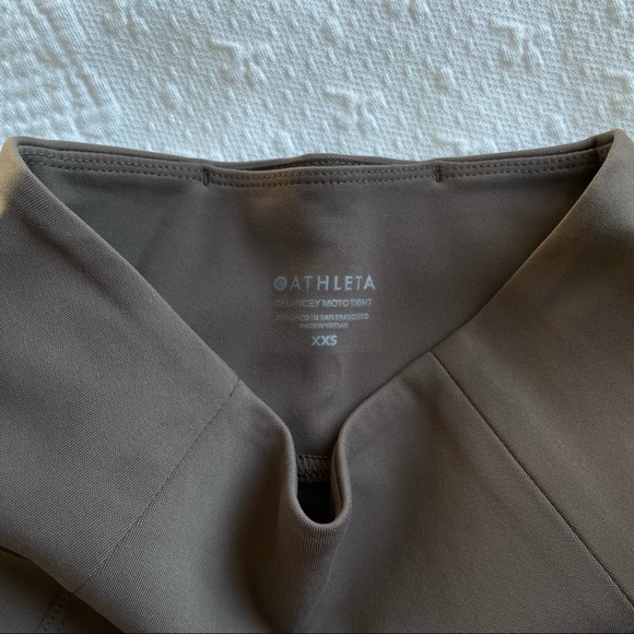 Athleta Delancey Moto Tight - Coffee House NWT! - Picture 5 of 12